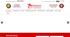 Desktop Screenshot of pegasuspestcontrol.com.au