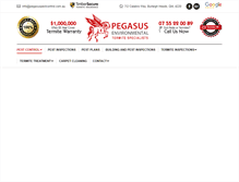 Tablet Screenshot of pegasuspestcontrol.com.au